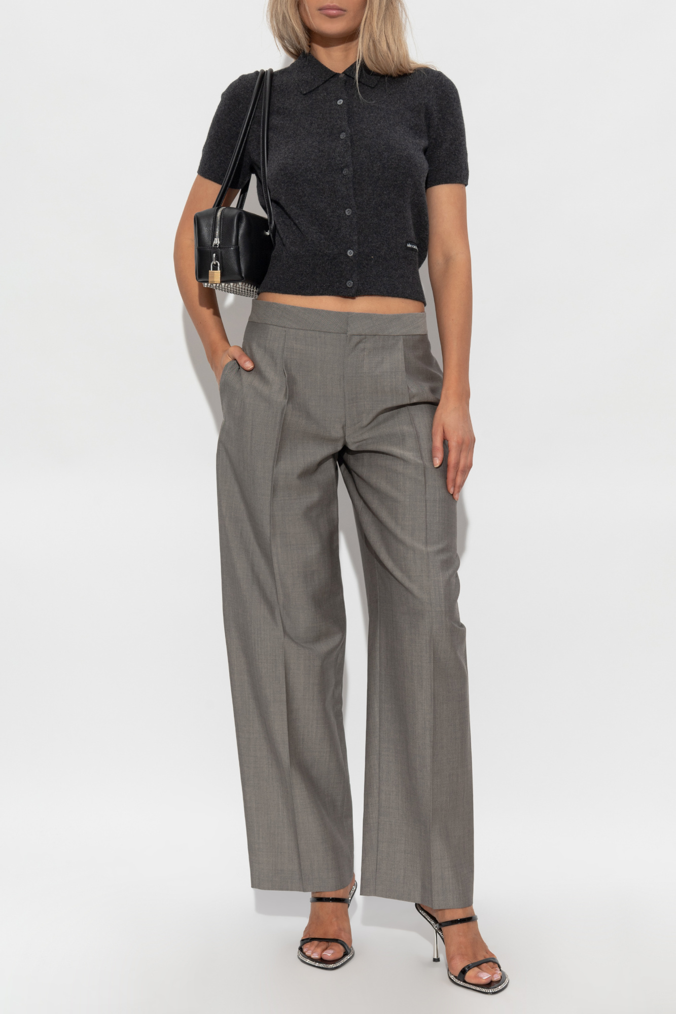ALEXANDER WANG.T ショートスリーブ ツインセットカーディガン ALEXANDER WANG.T ショートスリーブ ツインセットカーディガン
